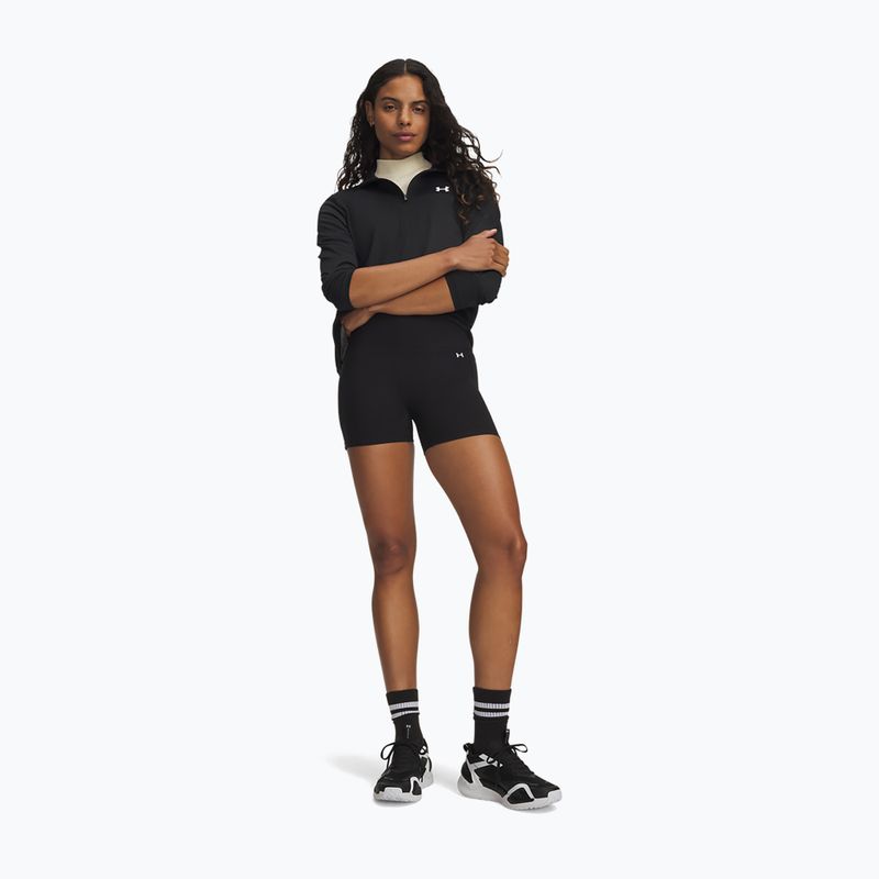 Damen Trainingsshorts Under Armour Motion Middy ultimate black/white 2