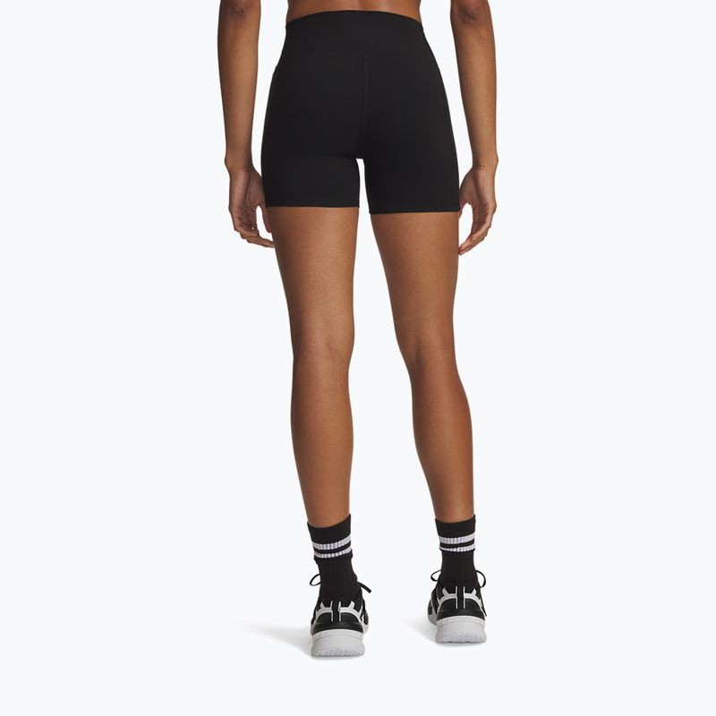 Damen Trainingsshorts Under Armour Motion Middy ultimate black/white 3