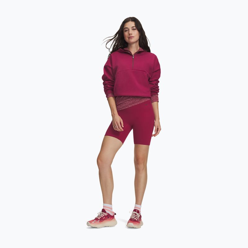 Damen Trainingsshorts Under Armour Motion Bike Shorts claret/ox blood 2