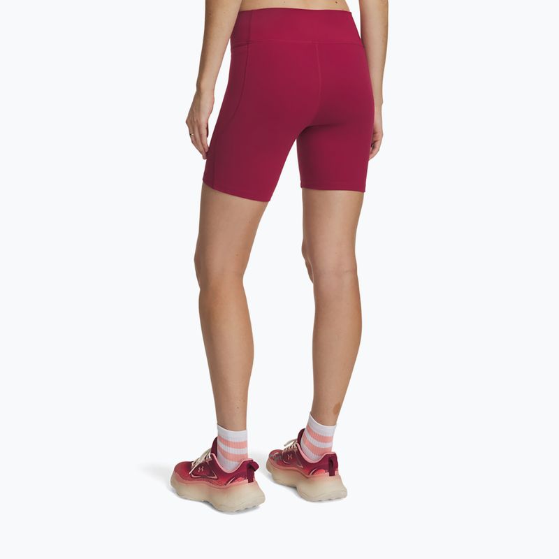 Damen Trainingsshorts Under Armour Motion Bike Shorts claret/ox blood 3