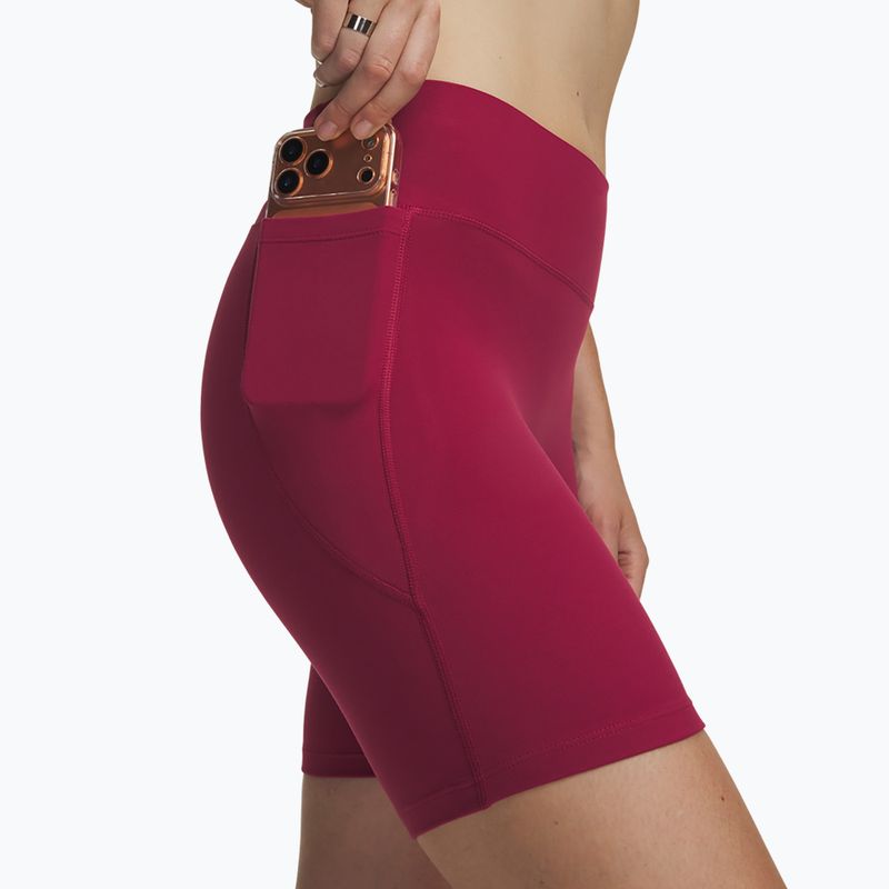 Damen Trainingsshorts Under Armour Motion Bike Shorts claret/ox blood 4