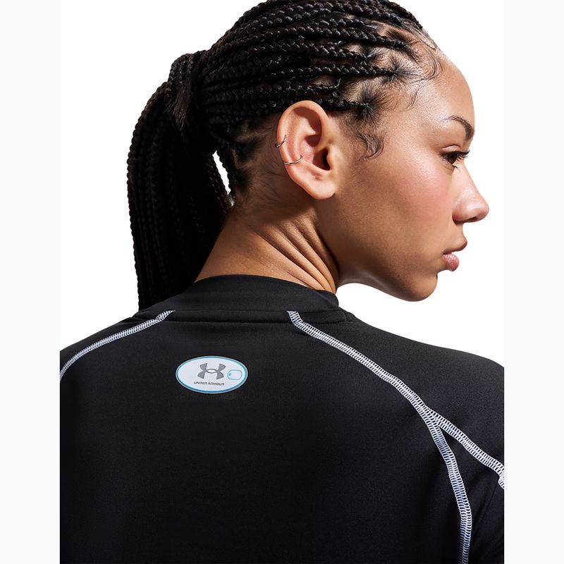 Damen-Trainingslangarmshirt Under Armour ColdGear Elite Mock ultimate black/reflective 7