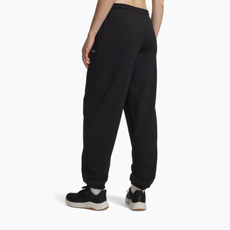 Damenhose Under Armour Icon Fleece Gym Pant ultimate black/white 3