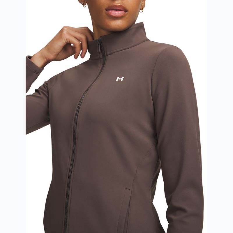 Damen-Trainingssweatshirt Under Armour Motion peppercorn/white 3
