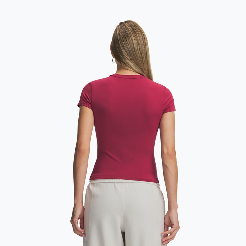 Damen-Trainingsshirt Under Armour Motion Fitted SS claret/ox blood 2