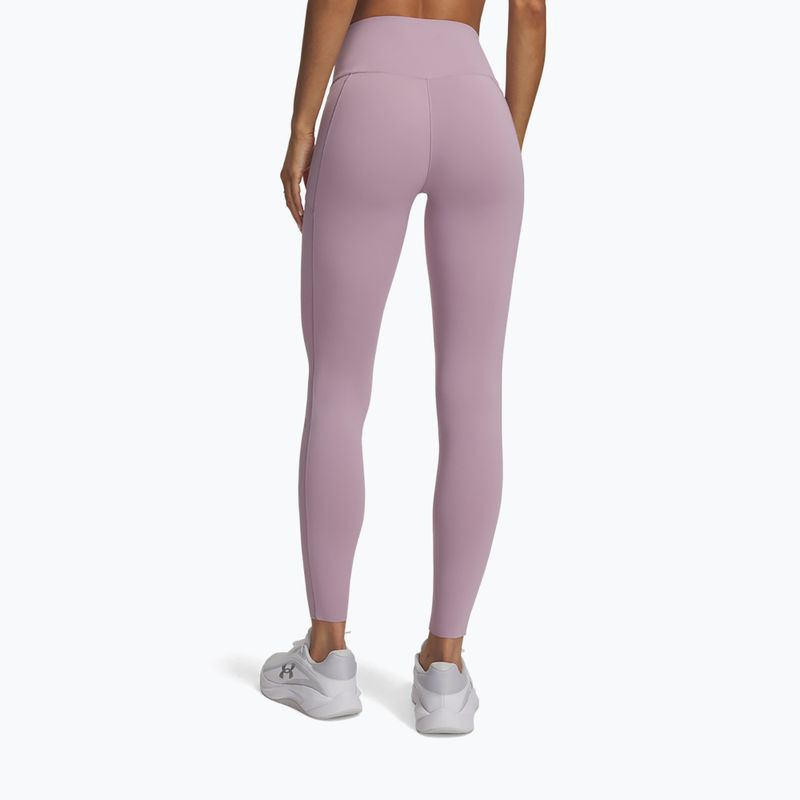 Damen-Trainingsleggings Under Armour Vanish Elite Leggings mauve pink/metallic silver 3