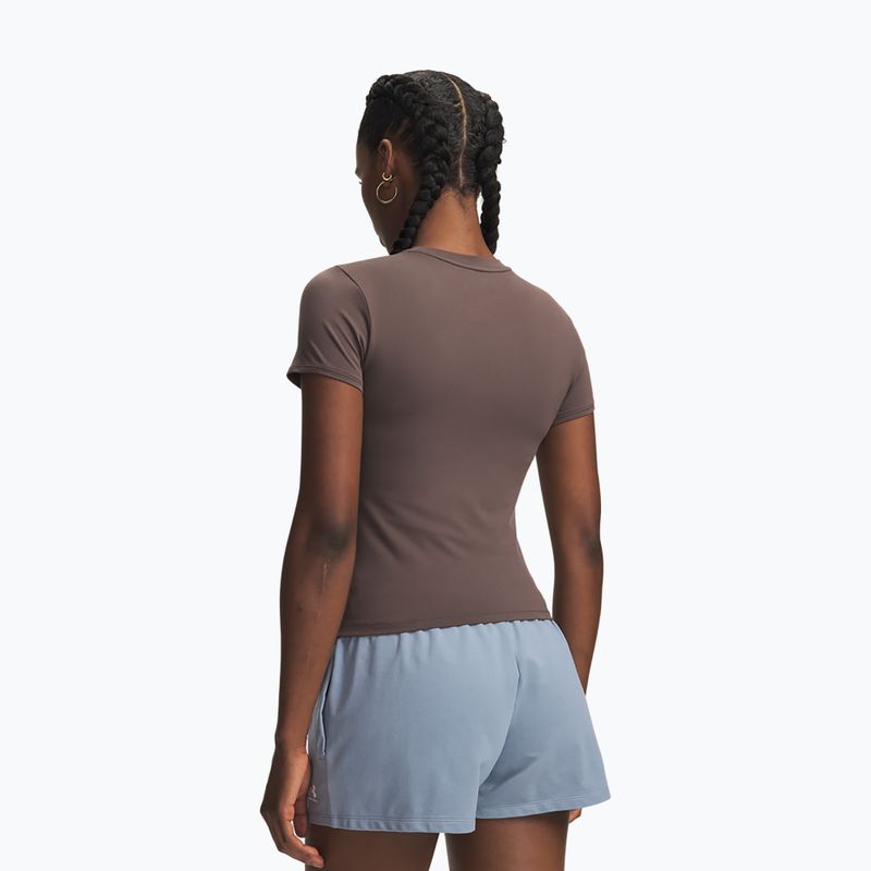 Damen-Trainingsshirt Under Armour Motion Fitted SS peppercorn/white 2