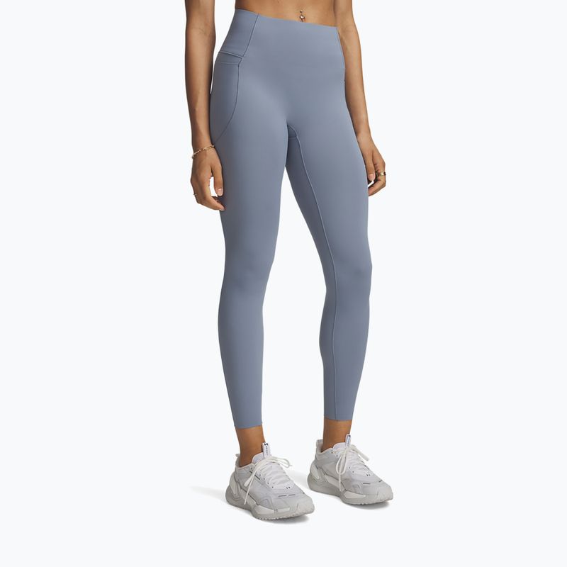 Damen-Trainingsleggings Under Armour Vanish Elite Leggings blue wind/metallic silver