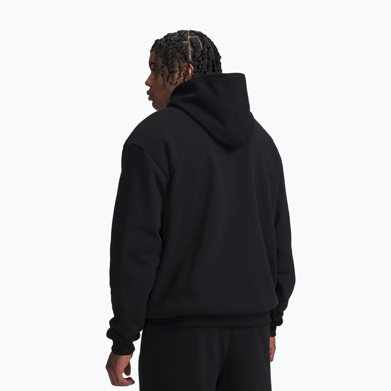 Herrenpullover Under Armour Icon Heavyweight Terry Hoodie ultimate black/ultimate black 2