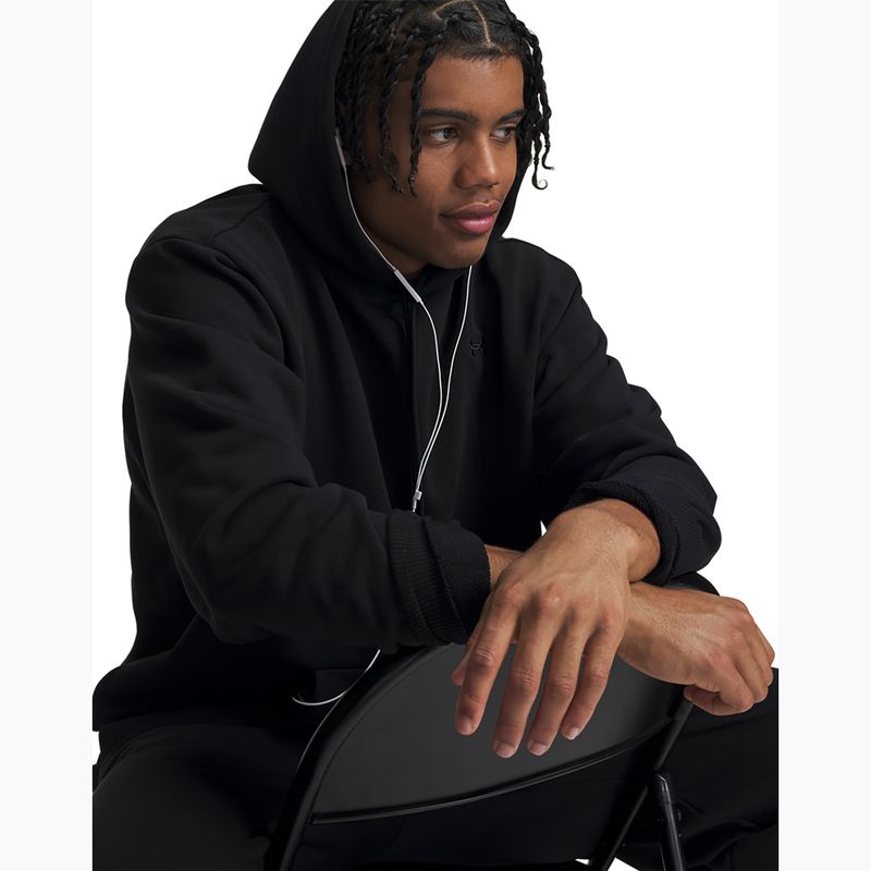 Herrenpullover Under Armour Icon Heavyweight Terry Hoodie ultimate black/ultimate black 3