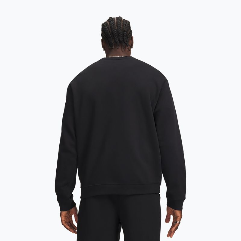 Herrenpullover Under Armour Rival Fleece Crew ultimate black/white 2
