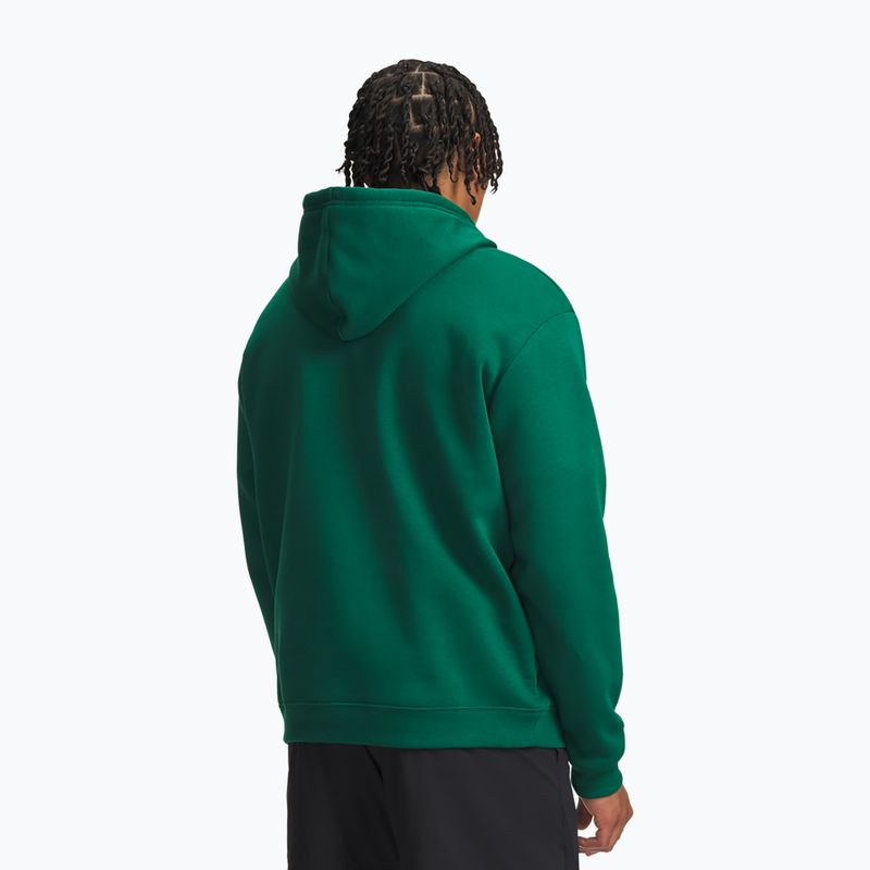 Herrenpullover Under Armour Rival Fleece Hoodie campus ivy/white 2