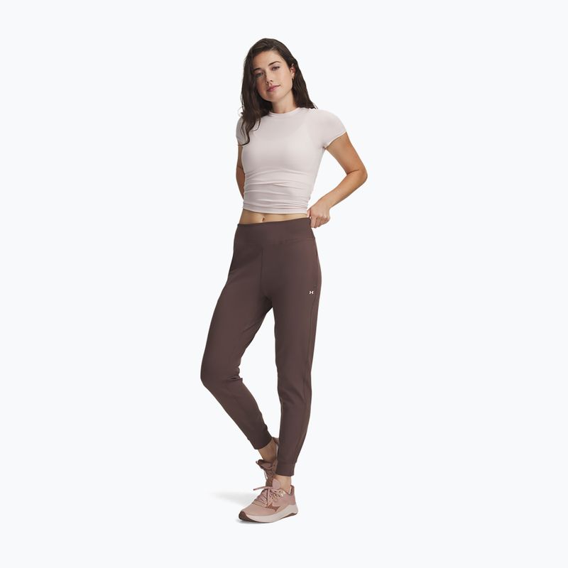 Damenhose Under Armour Motion Jogger peppercorn/white 2