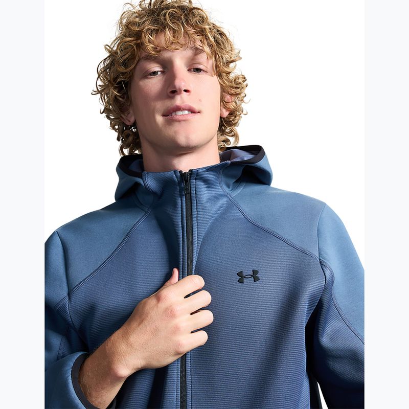 Herren-Trainingssweatshirt Under Armour Unstoppable Fleece downpour gray/black 5