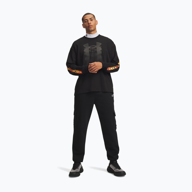 Herrenhose Under Armour Rival Fleece Cargo ultimate black/white 2