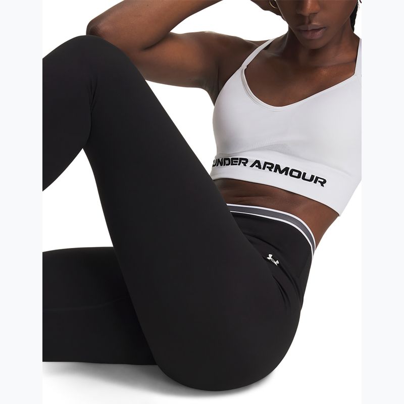 Damen-Trainingsleggings Under Armour Motion Sport Tape Leggings ultimate black/castlerock/white 4