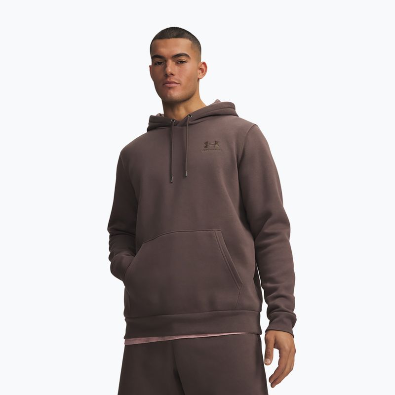 Herrenpullover Under Armour Essential Fleece Hoodie peppercorn/peppercorn