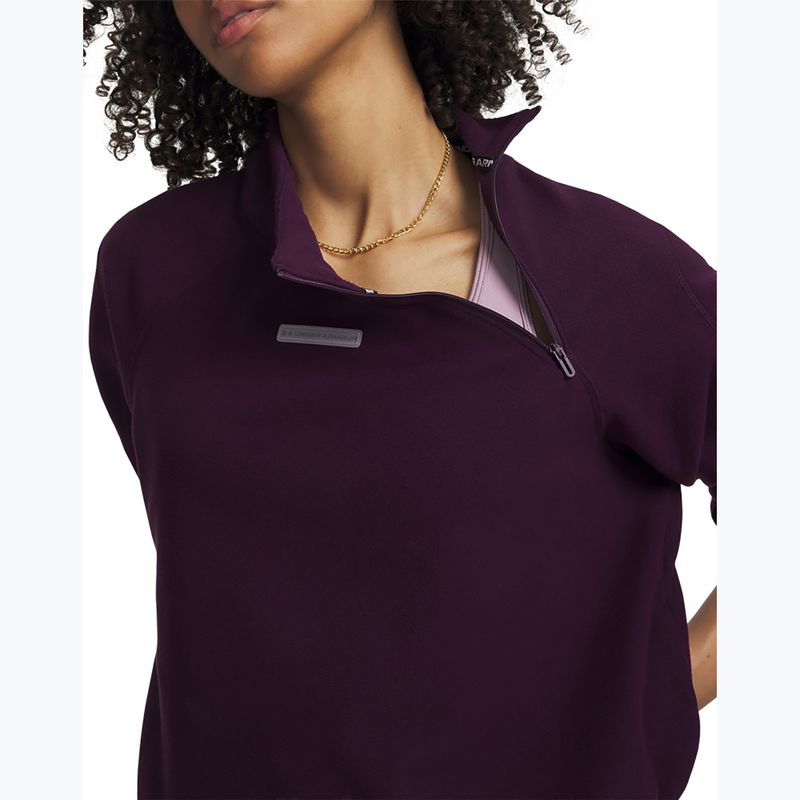 Damen-Trainingssweatshirt Under Armour Performance Fleece Qz purple echo/purple echo 3