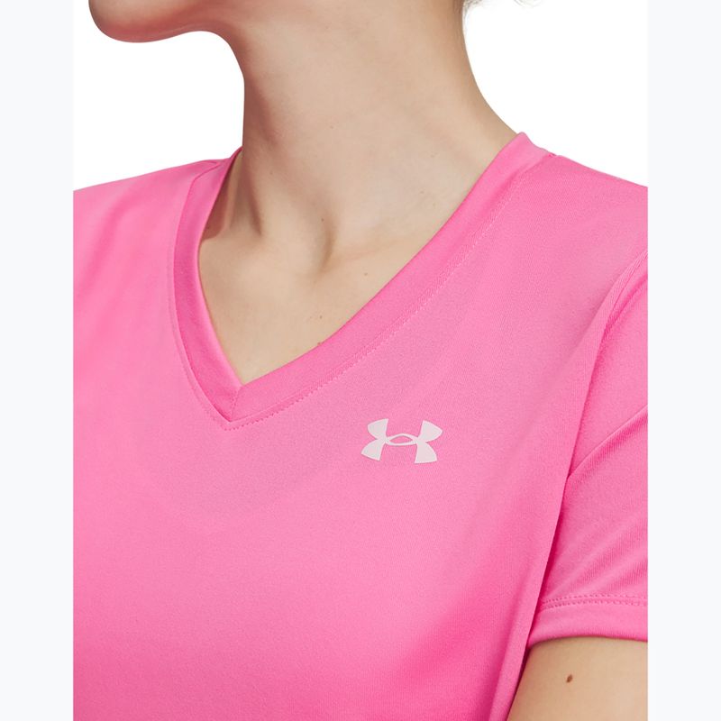 Damen-Trainingsshirt Under Armour Tech SSV Solid pink frenzy/prime pink 3