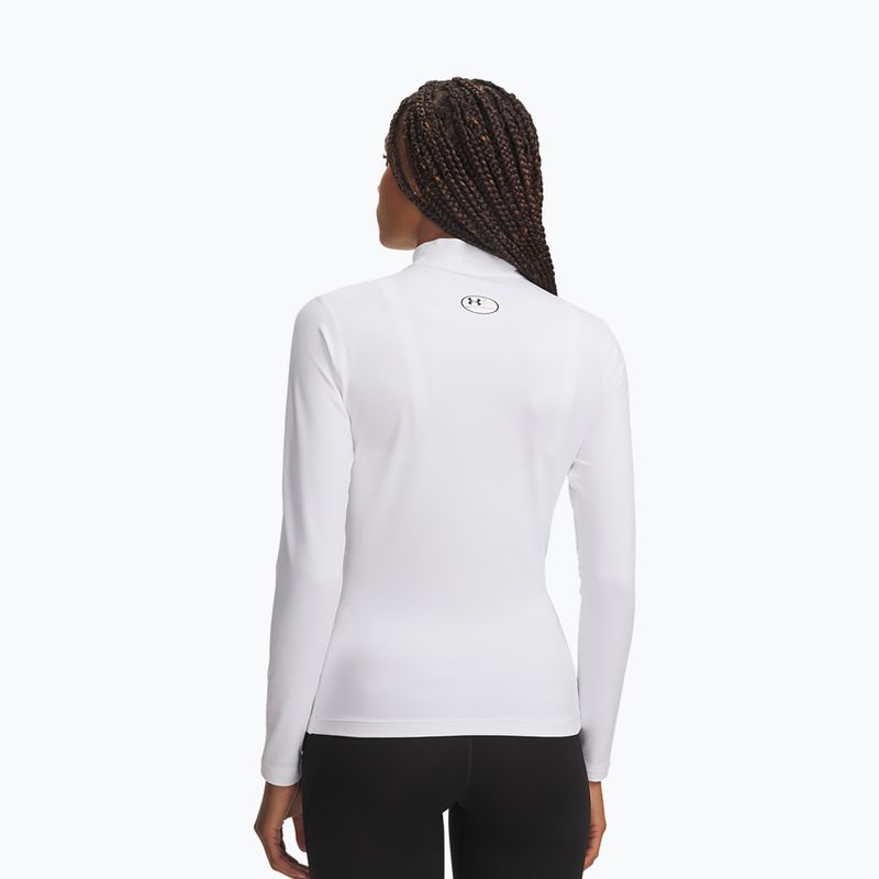 Damen-Trainingslangarmshirt Under Armour ColdGear Mock LS white/halo gray 2