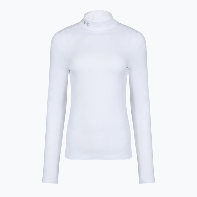 Damen-Trainingslangarmshirt Under Armour ColdGear Mock LS white/halo gray 4