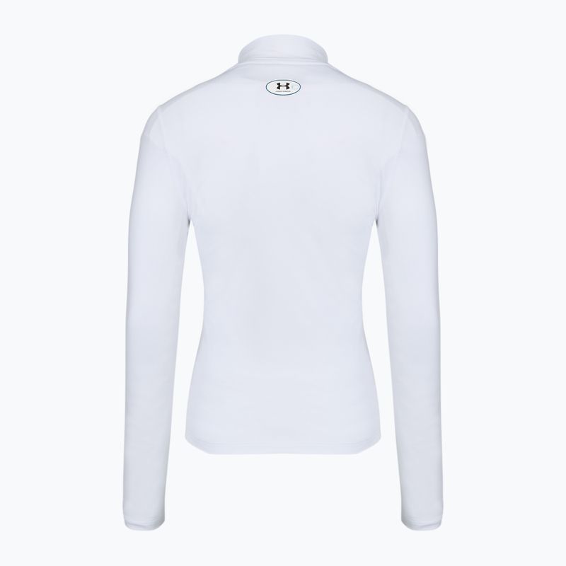 Damen-Trainingslangarmshirt Under Armour ColdGear Mock LS white/halo gray 5