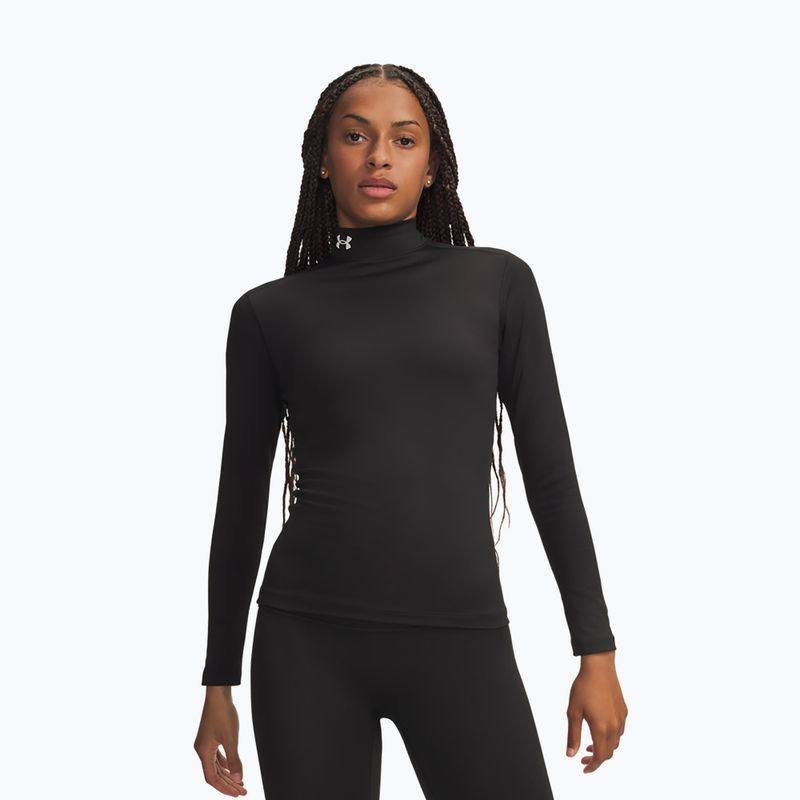 Damen-Trainingslangarmshirt Under Armour ColdGear Mock LS ultimate black/white