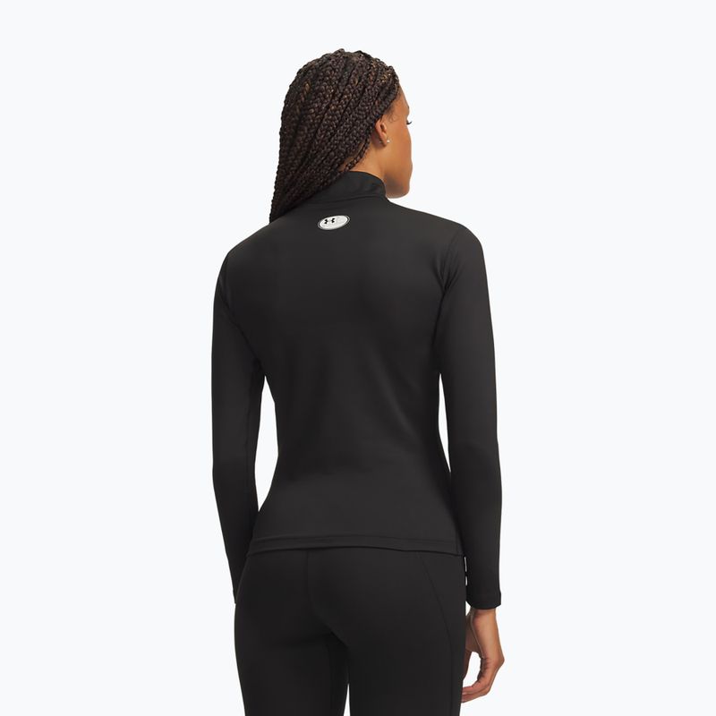Damen-Trainingslangarmshirt Under Armour ColdGear Mock LS ultimate black/white 2