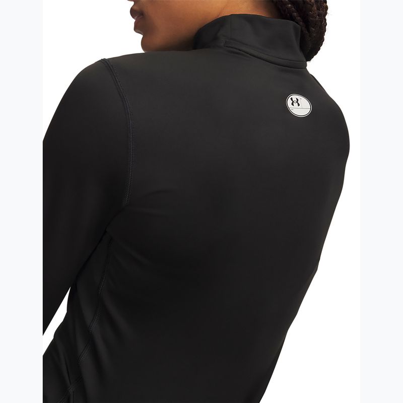 Damen-Trainingslangarmshirt Under Armour ColdGear Mock LS ultimate black/white 3