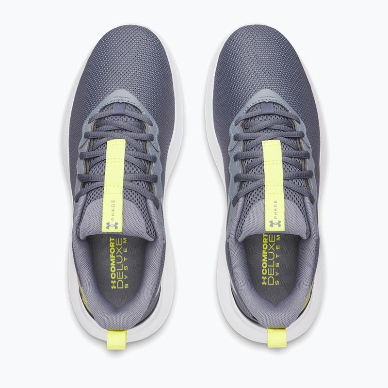 Herren-Laufschuhe Under Armour Phade RN 4 downpour gray/gravel/flash light 3
