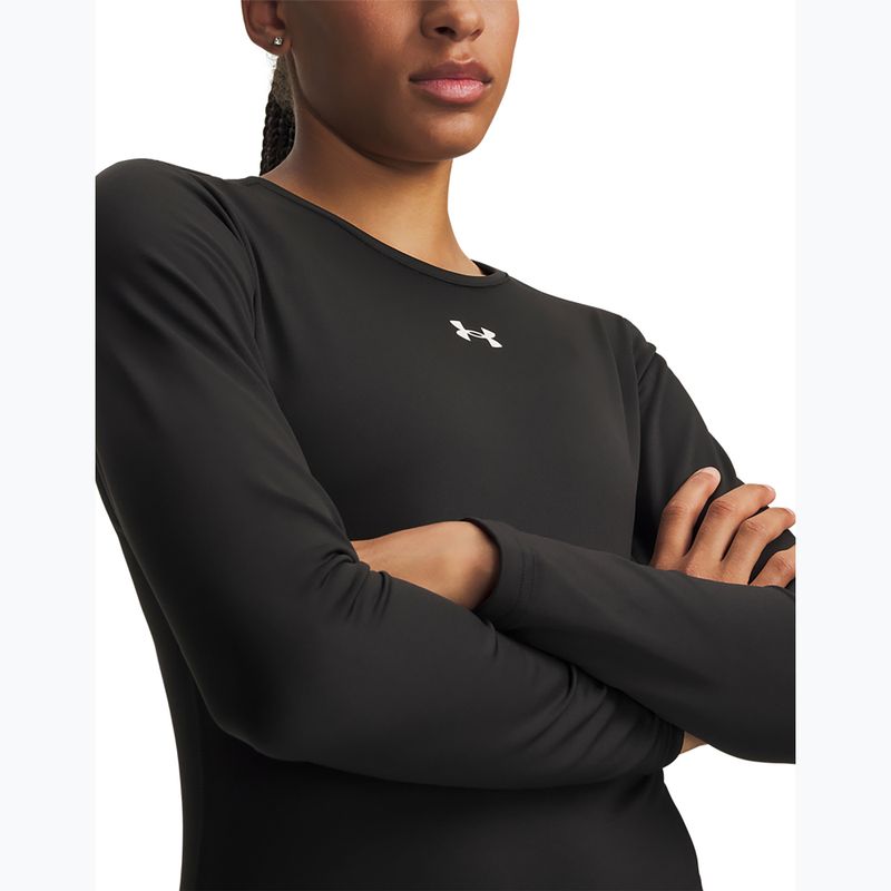 Damen-Trainingslangarmshirt Under Armour ColdGear Crew ultimate black/white 3