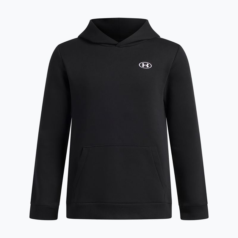 Kinder-Sweatshirt Under Armour B Rival Fleece Hoodie ultimate black/white