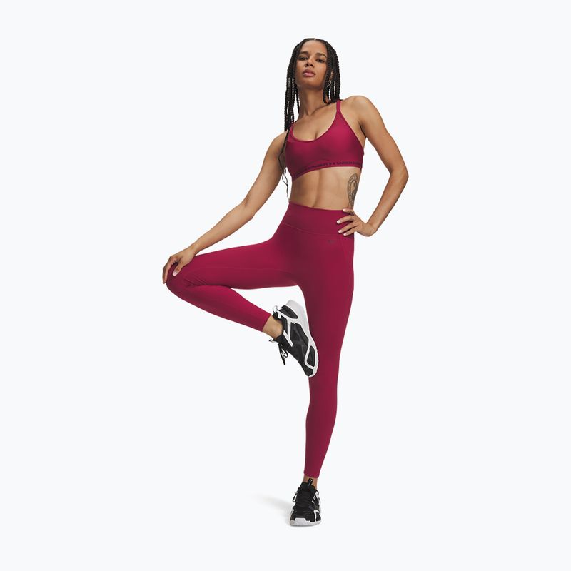 Damen-Trainingsleggings Under Armour Motion Leggings claret/ox blood 2