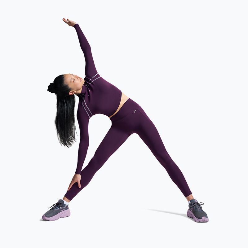 Damen-Trainingsleggings Under Armour Motion Leggings purple echo/mauve pink 4