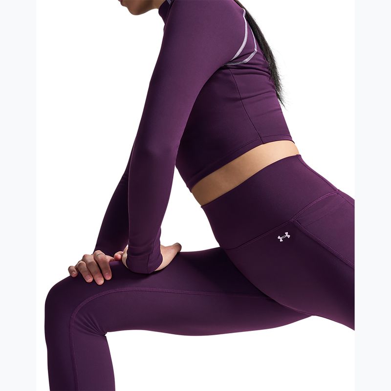 Damen-Trainingsleggings Under Armour Motion Leggings purple echo/mauve pink 7