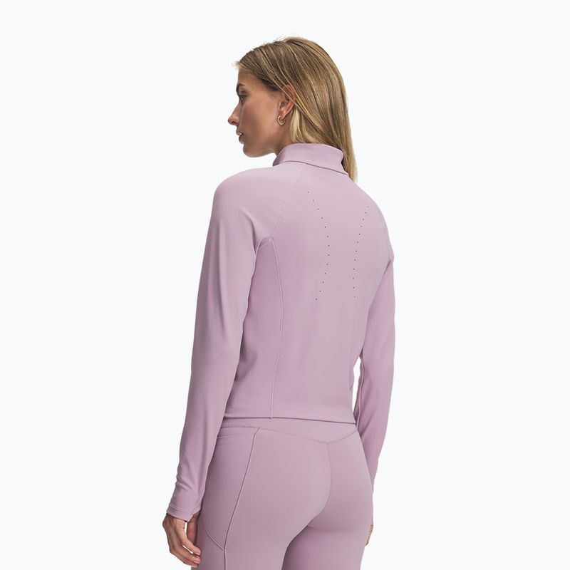 Damen-Trainingssweatshirt Under Armour Vanish Elite mauve pink/metallic silver 2