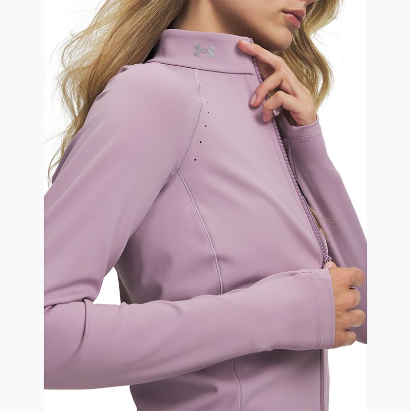 Damen-Trainingssweatshirt Under Armour Vanish Elite mauve pink/metallic silver 3