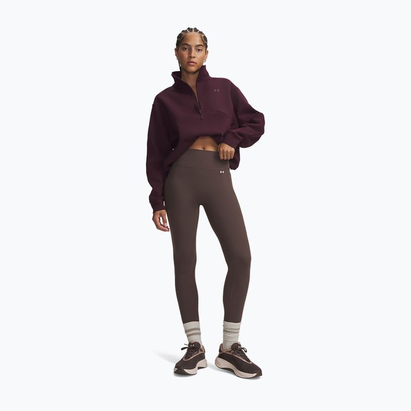Damen-Trainingsleggings Under Armour Motion Leggings peppercorn/white 2