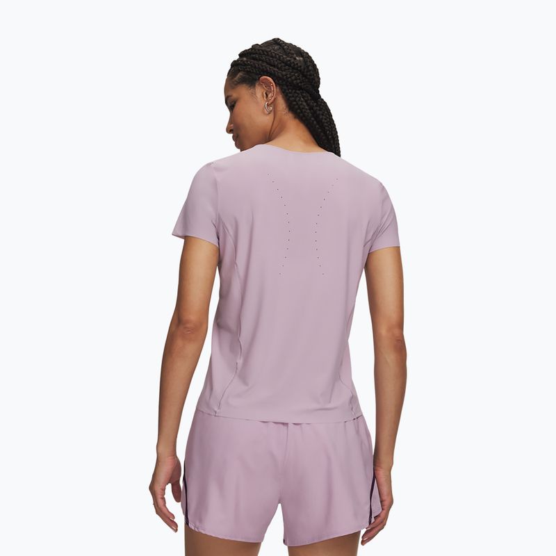 Damen-Trainingsshirt Under Armour Vanish Elite SS mauve pink/metallic silver 2
