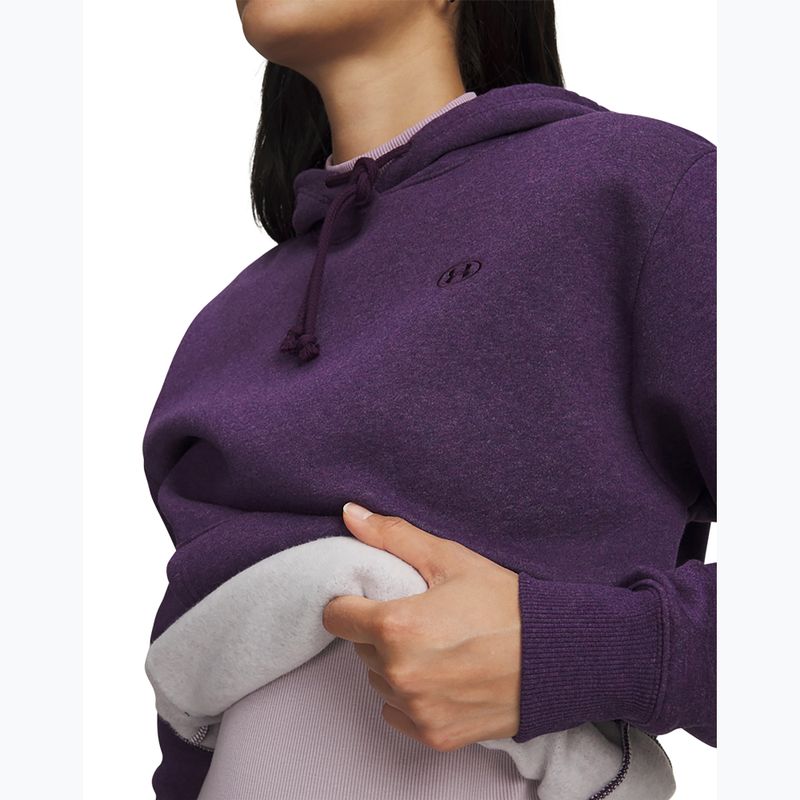 Damenpullover Under Armour Rival Fleece Hoodie purple echo light heather/purple echo 3