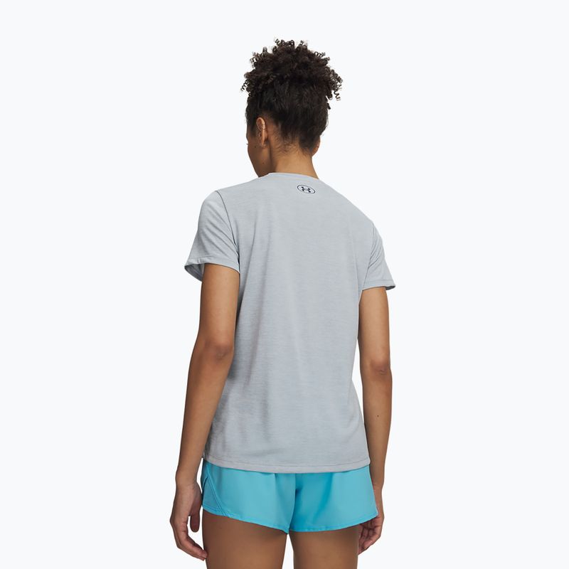Damen-Trainingsshirt Under Armour Tech Twist blue fog/downpour gray 2