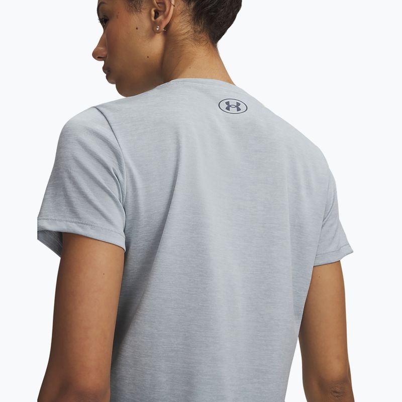 Damen-Trainingsshirt Under Armour Tech Twist blue fog/downpour gray 3