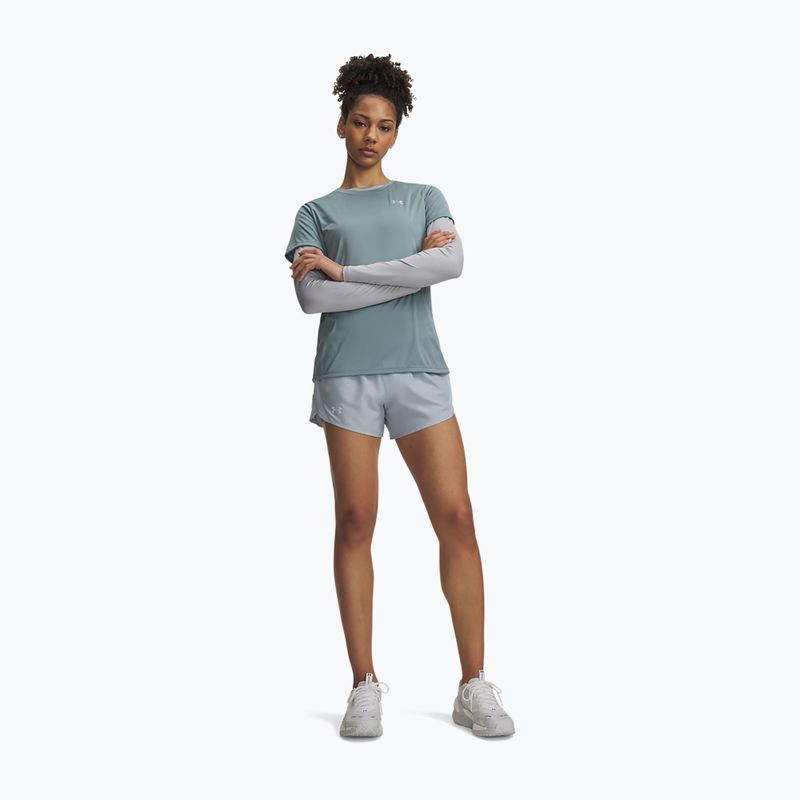 Damen-Laufshorts Under Armour Fly By 3" Shorts blue fog/blue fog/reflective 2