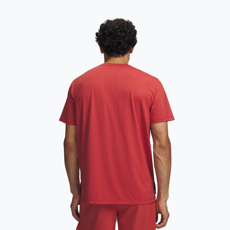 Herren-Laufshirt Under Armour Velociti Pro SS heritage red/reflective 2
