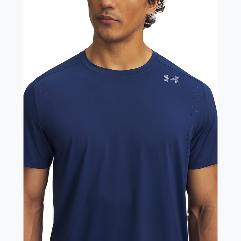 Herren-Laufshirt Under Armour Velociti Pro SS blackout navy/reflective 3