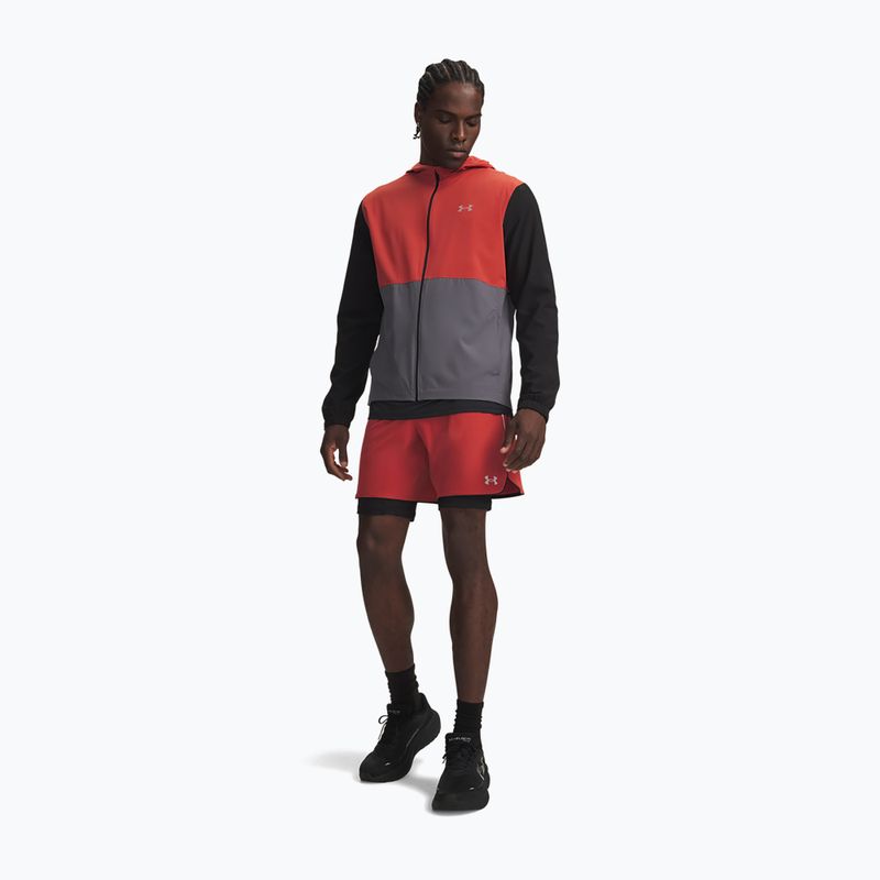 Herren-Laufshorts Under Armour Velociti Pro 2IN1 Shorts heritage red/reflective 2