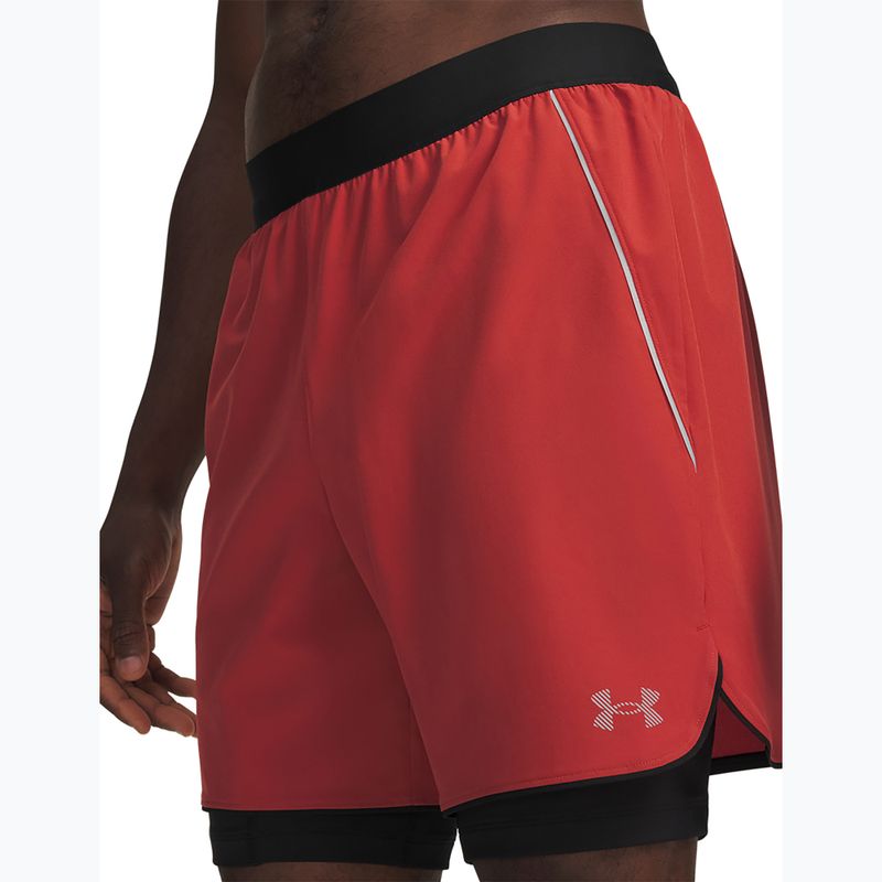 Herren-Laufshorts Under Armour Velociti Pro 2IN1 Shorts heritage red/reflective 4