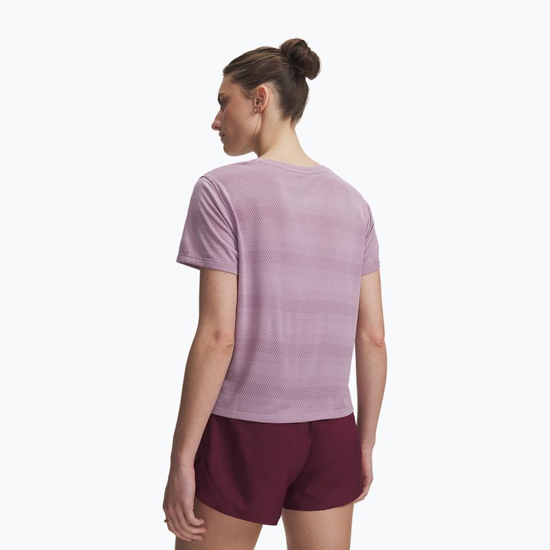Damen-Laufshirt Under Armour Velociti SS mauve pink/reflective 2