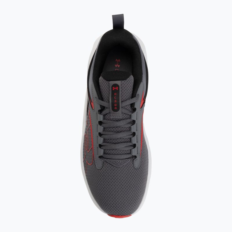 Herren-Laufschuhe Under Armour Surge 5 castlerock/distant gray/red 5
