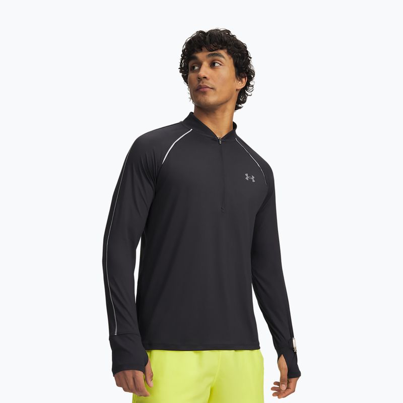 Laufsweatshirt für Herren Under Armour Velociti Half Zip ultimate black/reflective